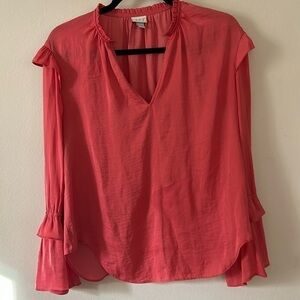 A new day long sleeve blouse size S peach color